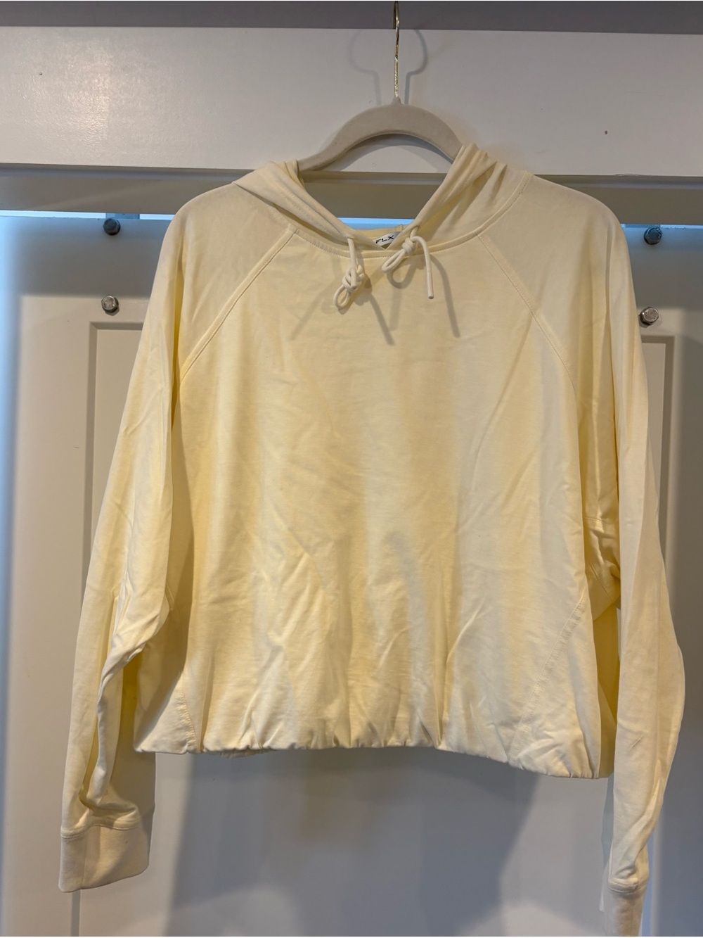 FLX Women's Butter Yellow Hooded Pullover Sweatshirt